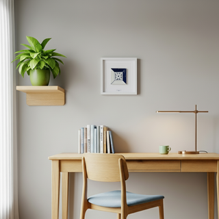 Azulejo-Wandbild “Blüte im Quadrat”