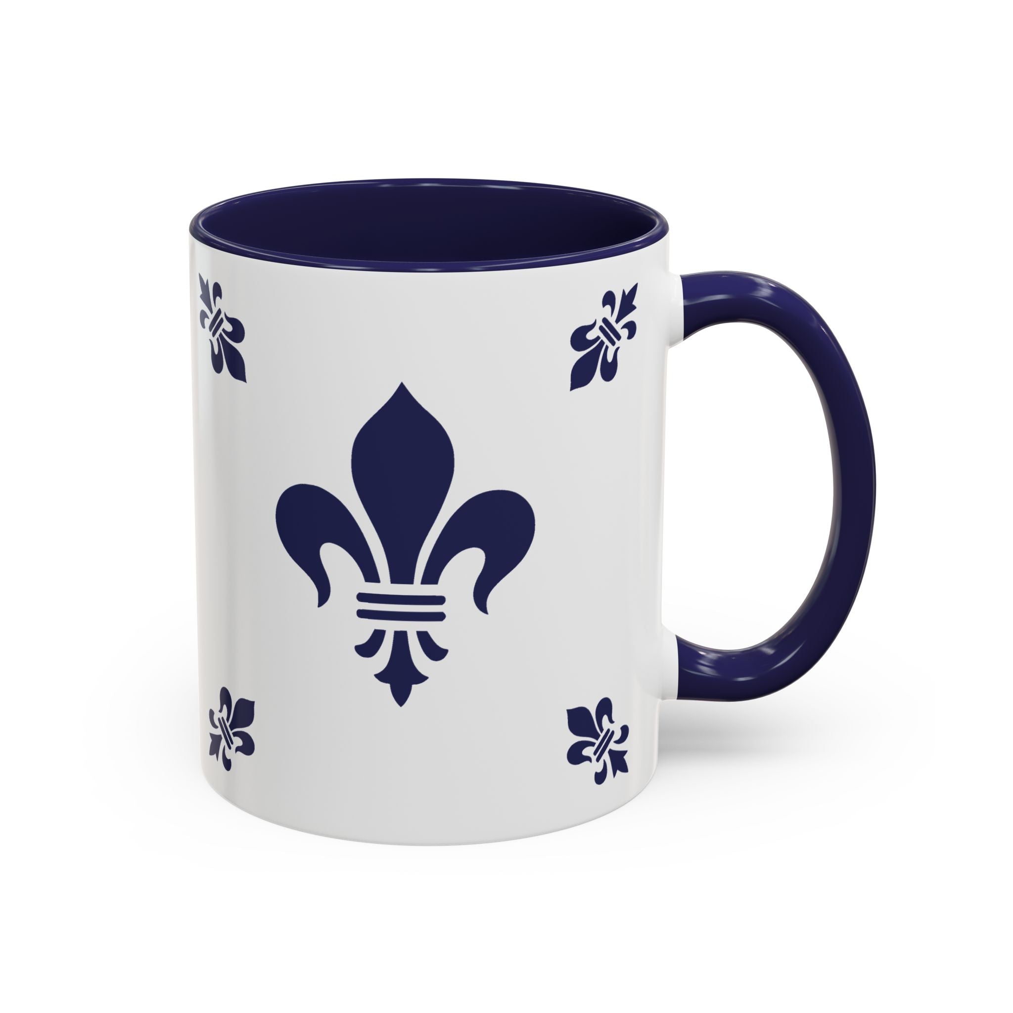 Keramikbecher – Azulejo-Motiv "Fleur de Lis"