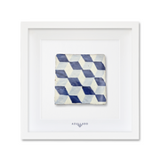 Tableau mural en azulejo « Illusion de cubes en 3D »