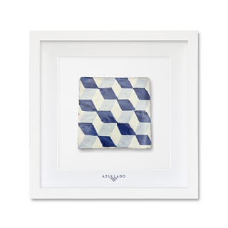 Azulejo Wall Mural "3D Cube Illusion"