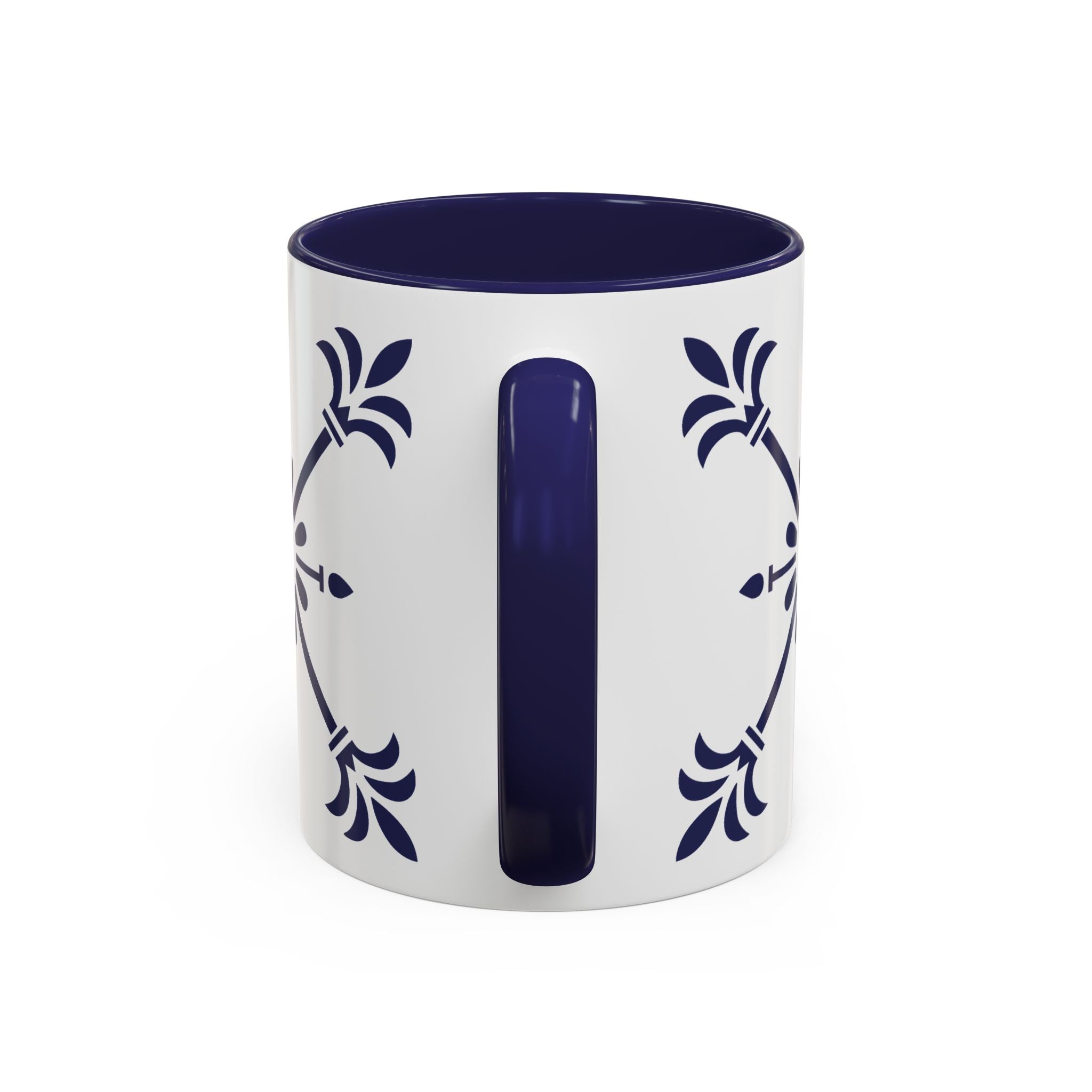 Keramikbecher – Azulejo "Florales Speermotiv"