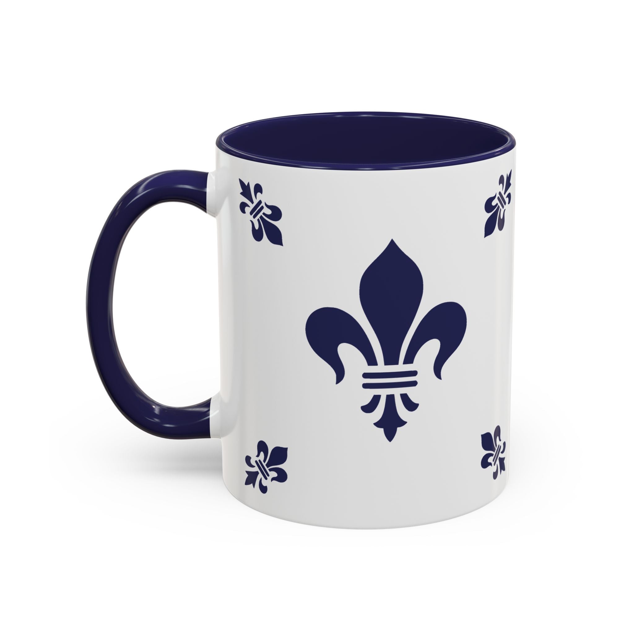 Keramikbecher – Azulejo-Motiv "Fleur de Lis"