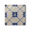 Ceramic coaster with cork backing – Azulejo motif 
