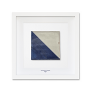 Tableau mural en azulejo « Diagonale bleue »