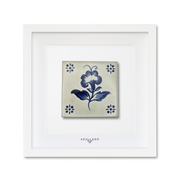 Tableau mural en azulejo « Fleur de style Delft »