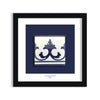 Azulejo Mural “Acanthus Crown” – Framed Portuguese Tile 30×30 cm