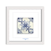 Azulejo Mural “Daisies” – Framed Portuguese Tile 30×30 cm