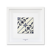Azulejo-Wandbild “Zentrale Blüte am Perlenband