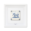 Azulejo-Wandbild “Einhorn unter Wolken”
