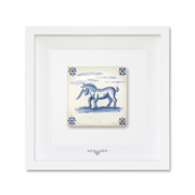 Tableau mural en azulejo « Licorne sous les nuages »