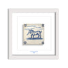 Azulejo Mural “Unicorn under Clouds” – Framed Portuguese Tile 30×30 cm
