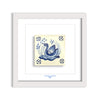 Azulejo Mural “Bird on the Water” – Framed Portuguese Tile 30×30 cm