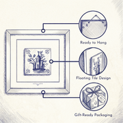 Tableau mural en azulejo « Grande fleur »