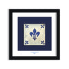 Azulejo Mural “Fleur-de-Lis” – Framed Portuguese Tile 30×30 cm
