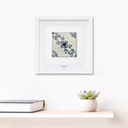 Tableau mural en azulejo « Rinceaux floraux »