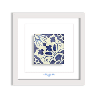 Azulejo-Wandbild “Florales Ornament”