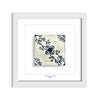 Azulejo Mural “Floral Vine Pattern” – Framed Portuguese Tile 30×30 cm