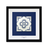 Azulejo-Wandbild “Geometrische Blüte”