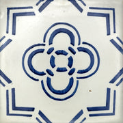 Tableau mural en azulejo « Fleur géométrique »