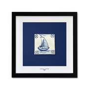 Tableau mural en azulejo « Petit bateau »