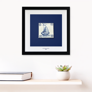 Azulejo-Wandbild “Kleines Boot”