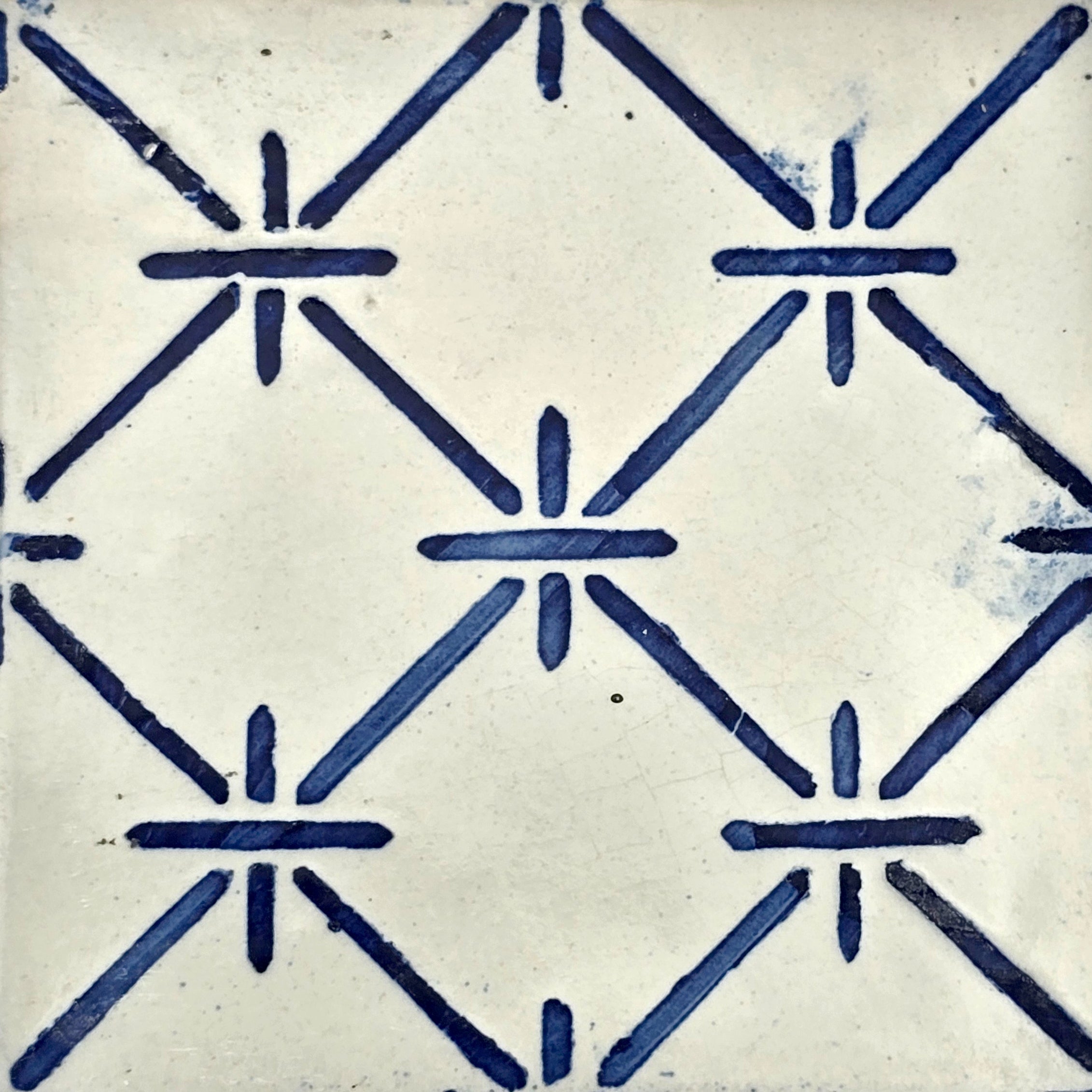 Azulejo-Wandbild “Diamant-Gitter”