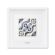Tableau mural en azulejo « Tourbillon baroque »