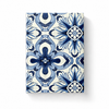 Azulejo-Notizbuch „Blaue Blüten“