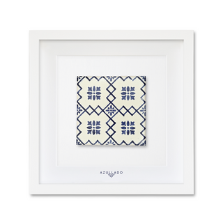 Azulejo-Wandbild “Blütenraster"