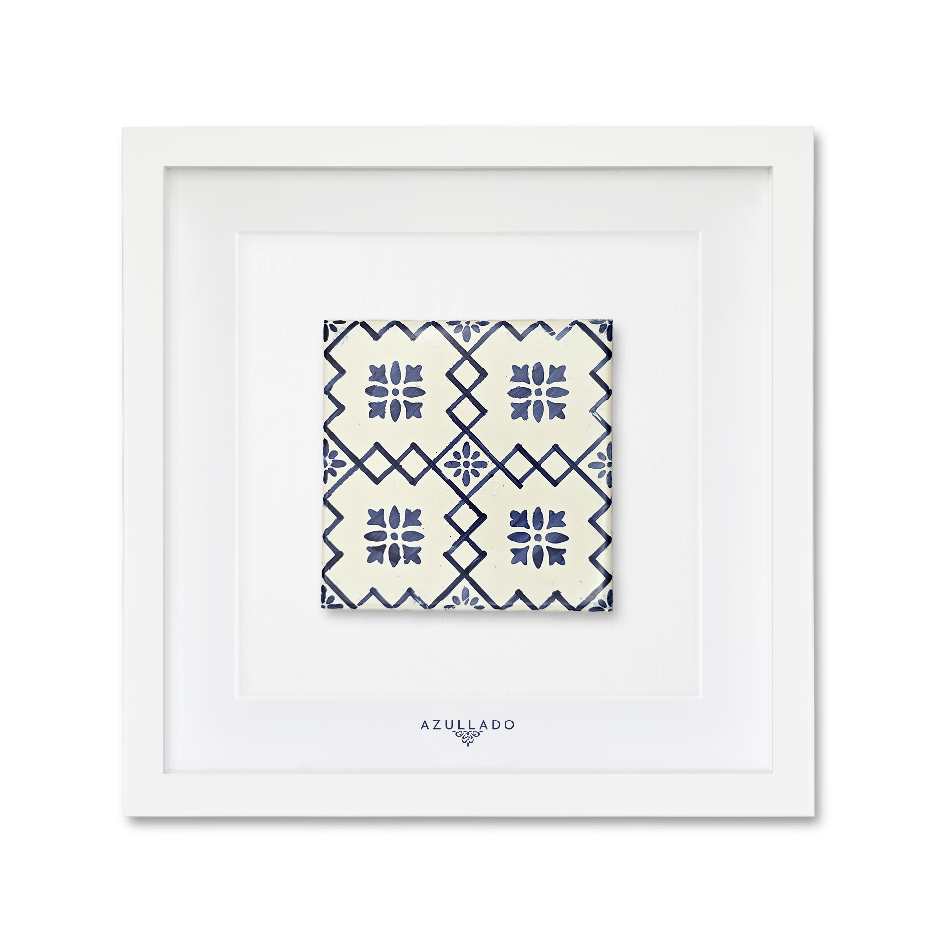 Azulejo-Wandbild “Blütenraster"