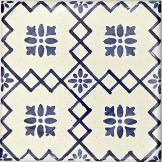 Azulejo-Wandbild “Blütenraster"