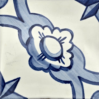 Azulejo-Wandbild “Blume mit Sternen"