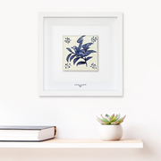 Tableau mural en azulejo « Oiseau sur une branche »