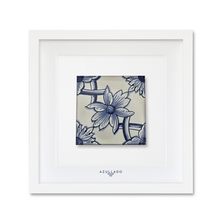 Azulejo-Wandbild “Zierblüte”